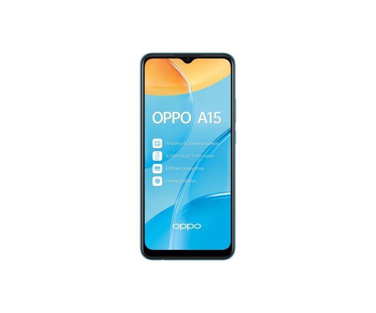Смартфон OPPO A15 2/32GB Blue, фото 2 - интернет-магазин ДомКомфорт