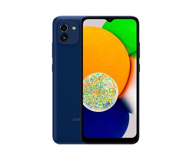 Смартфон SAMSUNG Galaxy A03 3/32GB Blue (SM-A035FZBDSEK), фото 1 - интернет-магазин ДомКомфорт