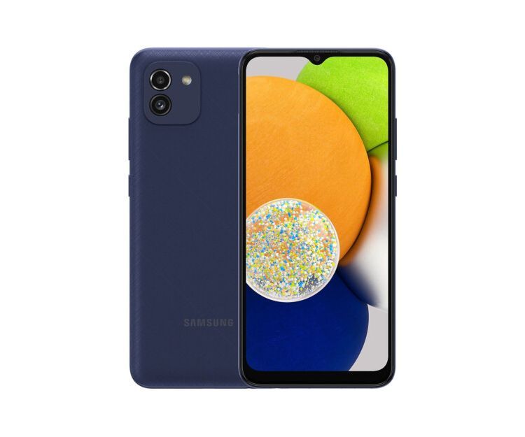 Смартфон SAMSUNG Galaxy A03 4/64GB Blue (SM-A035FZBGSEK), фото 2 – інтернет-магазин dom comfort