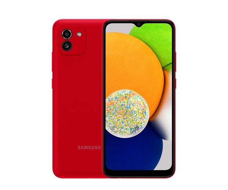 Смартфон SAMSUNG Galaxy A03 4/64GB Red (SM-A035FZRGSEK), фото 2 – інтернет-магазин dom comfort