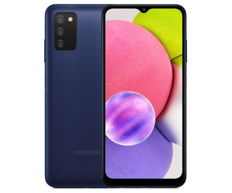 Смартфон Samsung Galaxy A03s 3/32GB Blue (SM-A037FZBDSEK), фото 2 - интернет-магазин ДомКомфорт