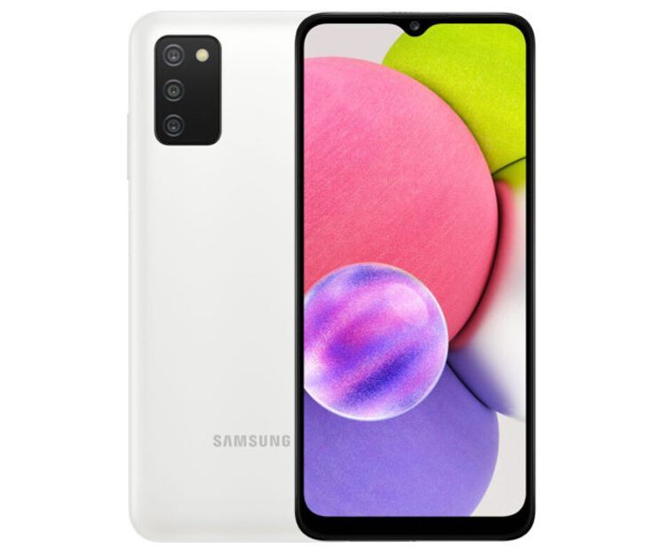 Смартфон Samsung Galaxy A03s 3/32GB White (SM-A037FZWDSEK), фото 2 - интернет-магазин ДомКомфорт