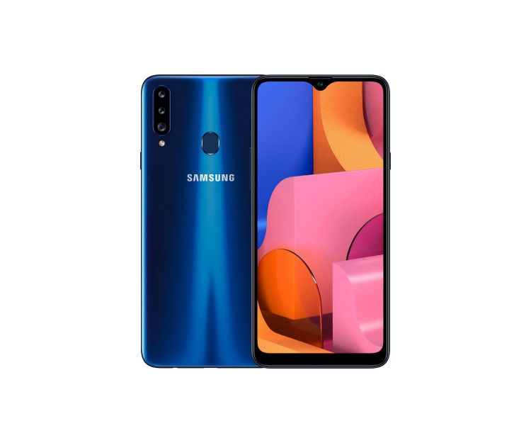 Смартфон Samsung Galaxy A20s 3/32GB Blue (SM-A207FZBDSEK), фото 1 - интернет-магазин ДомКомфорт