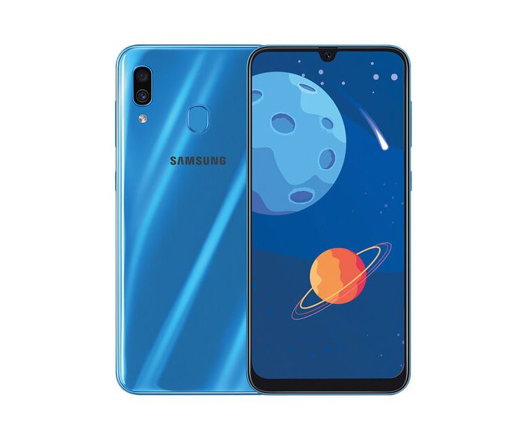 Смартфон Samsung Galaxy A30 4/64GB Blue (SM-A305FZBOSEK), фото 1 - интернет-магазин ДомКомфорт