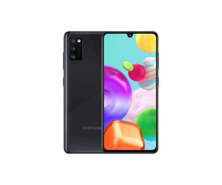 Смартфон Samsung Galaxy A41 4/64GB Black(SM-A415FZKDSEK), фото 1 - интернет-магазин ДомКомфорт