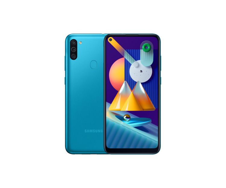 Смартфон Samsung Galaxy M11 3/32GB Blue (SM-M115FMBNSEK), фото 1 - интернет-магазин ДомКомфорт