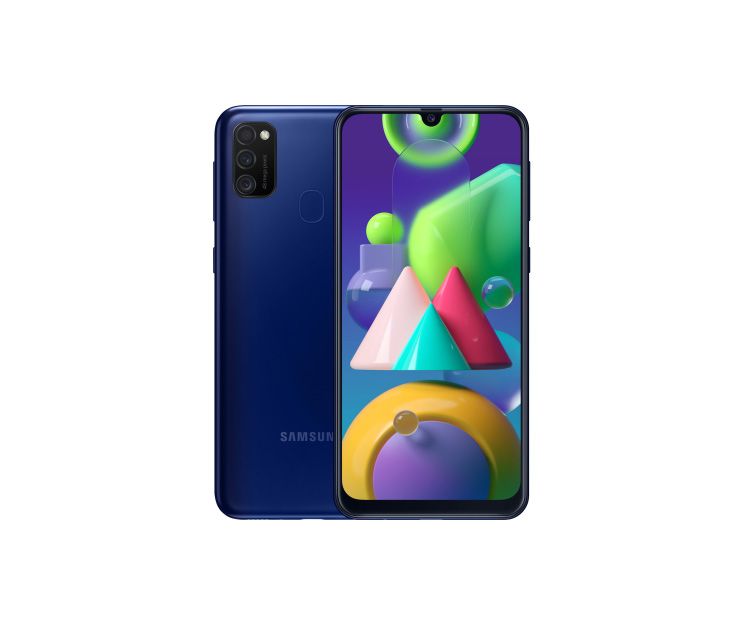 Смартфон Samsung Galaxy M21 4/64 Blue (SM-M215FZBUSEK), фото 1 - интернет-магазин ДомКомфорт