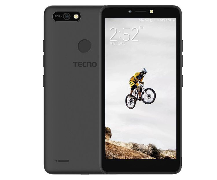 Смартфон TECNO POP 2F (B1G) 1/16GB Dual SIM Midnight Black, фото 1 – інтернет-магазин dom comfort